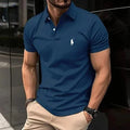 Men's Premium Cotton Slim-Fit Polo Shirt – Short Sleeve Classic Pique