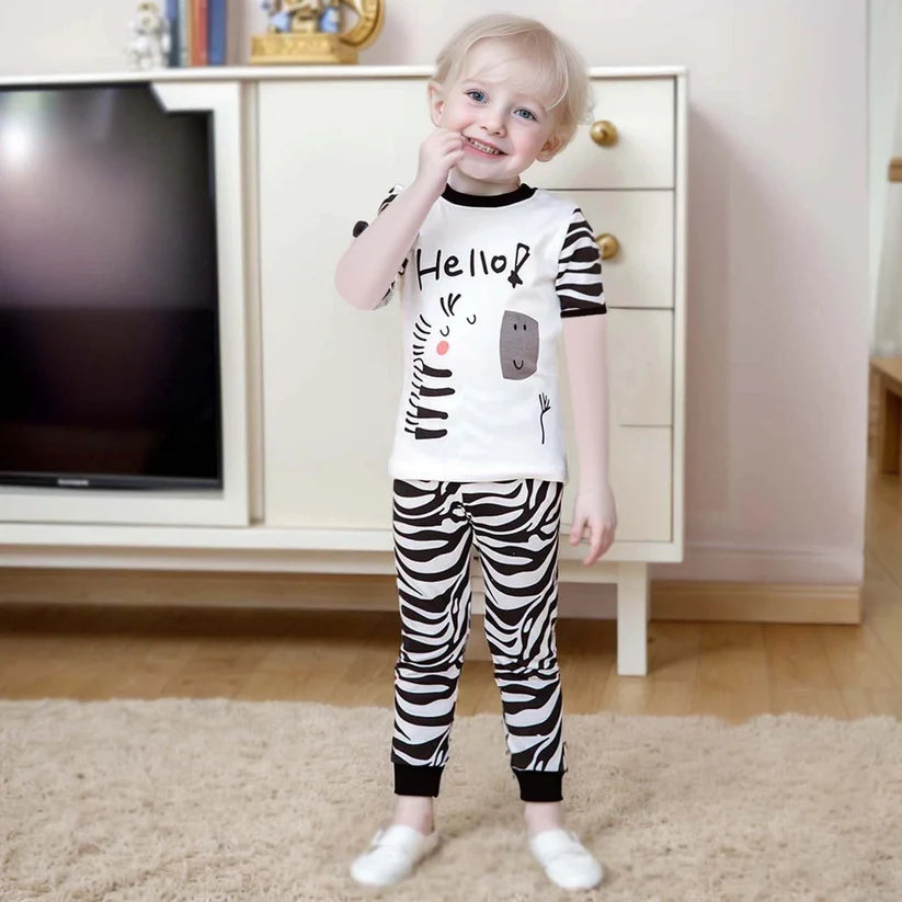 KIDS ZEBRA PRINT CO ORD SET