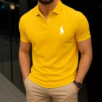 YELLOW BIG PONY POLO