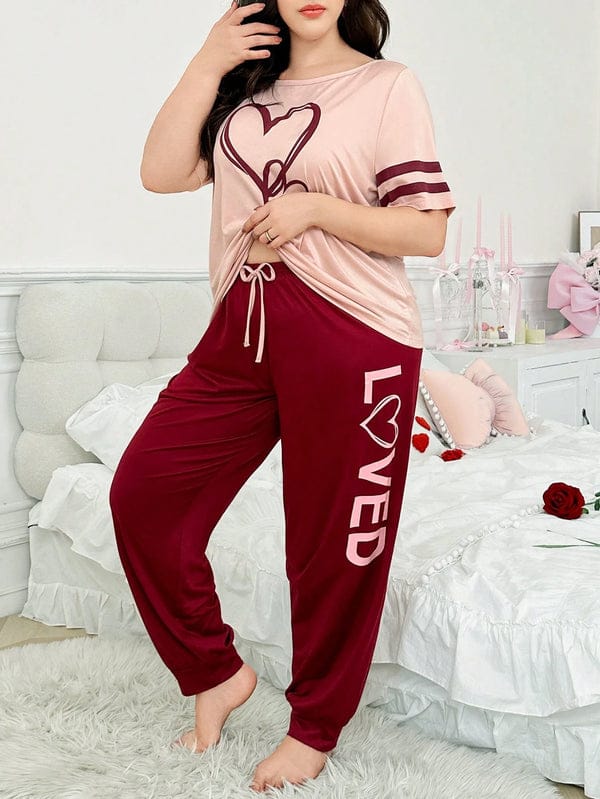Maroon heart loved stylish comfort wear