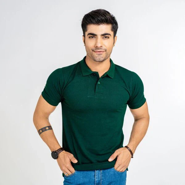 Classic Crimson Pique Polo Shirt