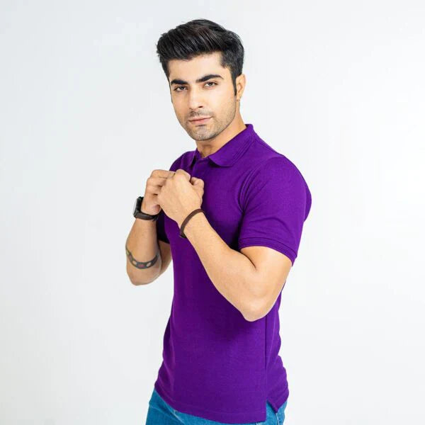 Classic Crimson Pique Polo Shirt