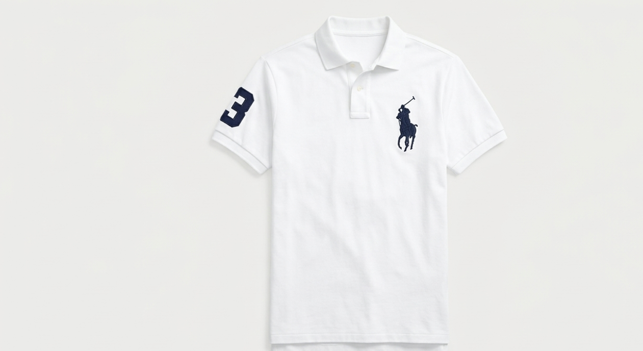 WHITE POLO WITH LOGO