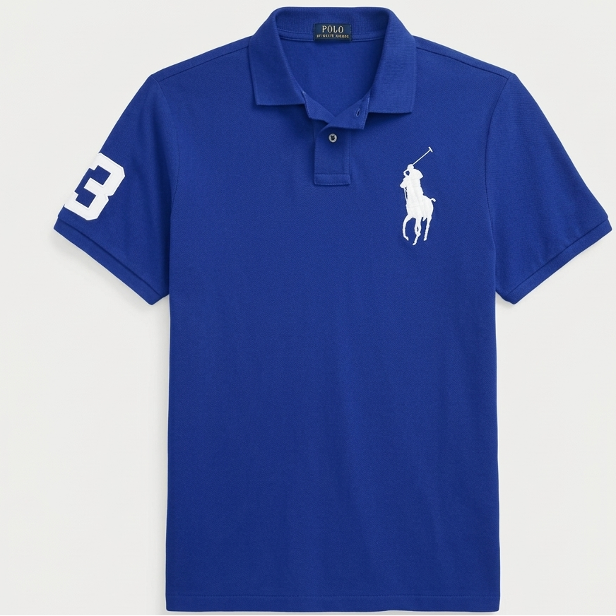 BLUE BIG PONY LOGO SHIRT