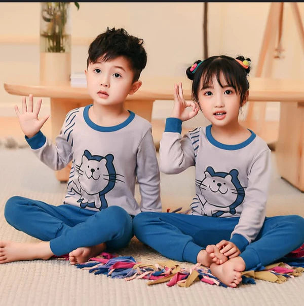 Kids Cartoon Lion Pajama Set